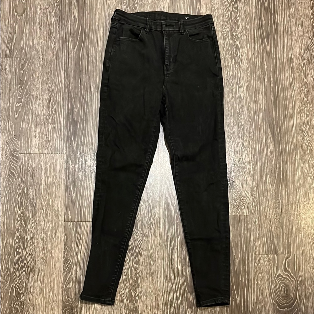 American Eagle Outfitters Black Skinny Jeans Stretchy Fit